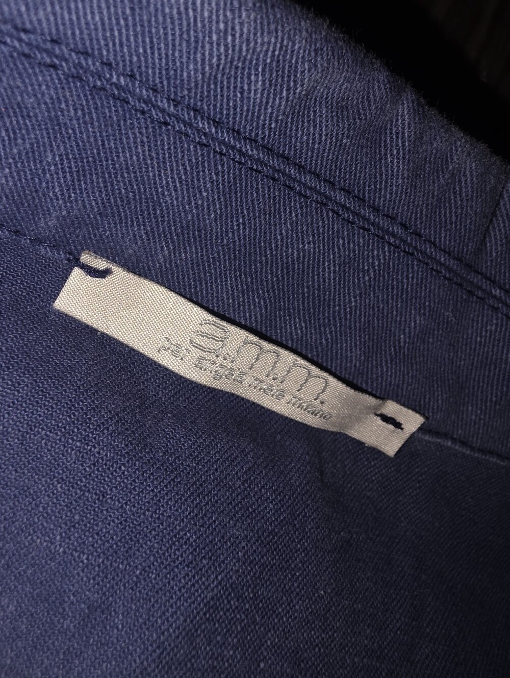 Angela Mele Milano Vintage Italian Denim Jacket Y2K Size 6 - Picture 3 of 5